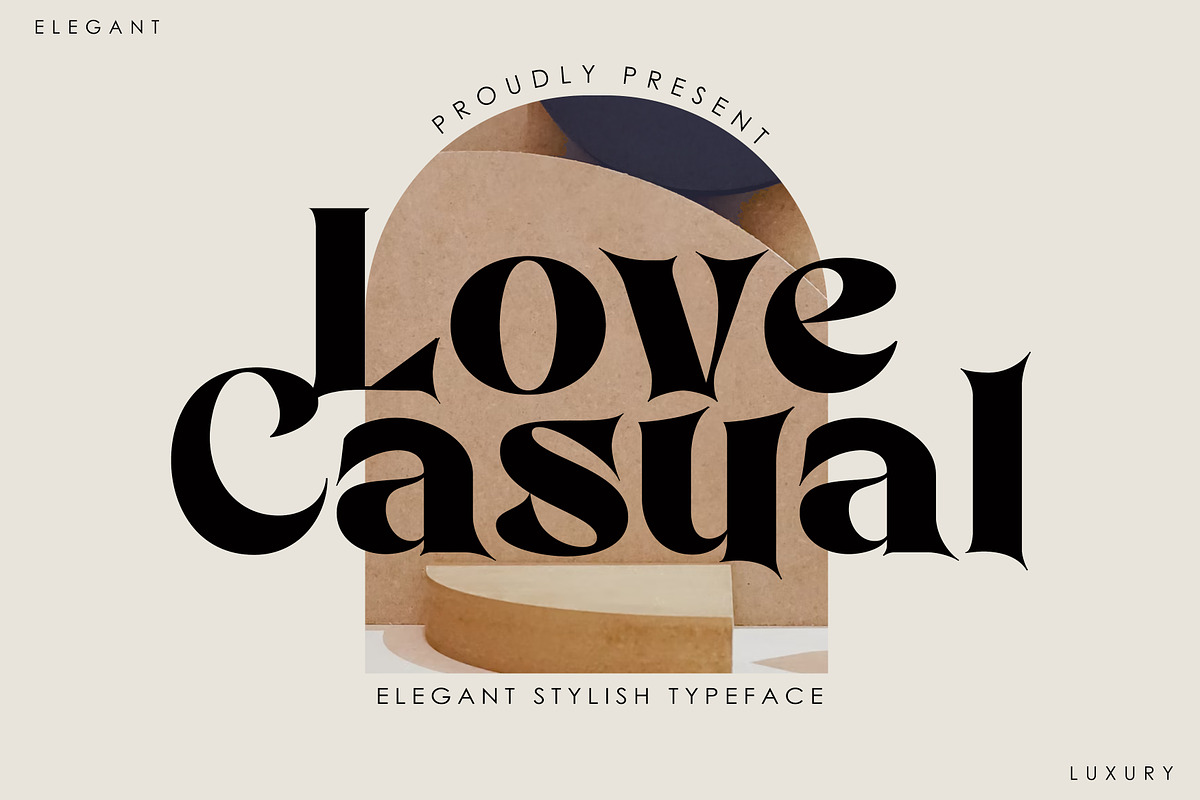 Love Casual, a Serif Font by Gatype (Photo 1 of 9)