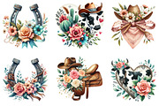Western Mothers Day Cowgirl Bundle, a Seasonal Illustration by DreamArtGraphic (Thumbnail 3 of 4)