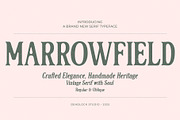 Marrowfield, a Serif Font by deadlock studio (Thumbnail 1 of 9)