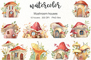 Magical mushroom houses, an Illustration by Dashamoony (Thumbnail 1 of 4)