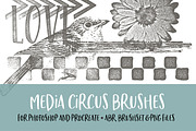 Media Circus Brushes for PS/PRO, a Brush Add-On by Polka Dot Pixels (Thumbnail 1 of 2)