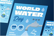 World Water Day Flyer Set, a Flyer Template by Annora Studio (Thumbnail 6 of 6)