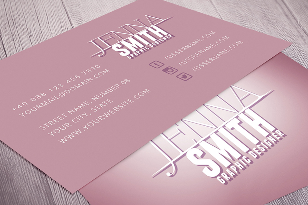 Graphic Designer Business Card, a Business Card Template by Moon Starer Studio (Photo 2 of 2)