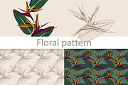 Tropical Flower Seamless Pattern, a Pattern Graphic by Plaid4You (Thumbnail 1 of 17)