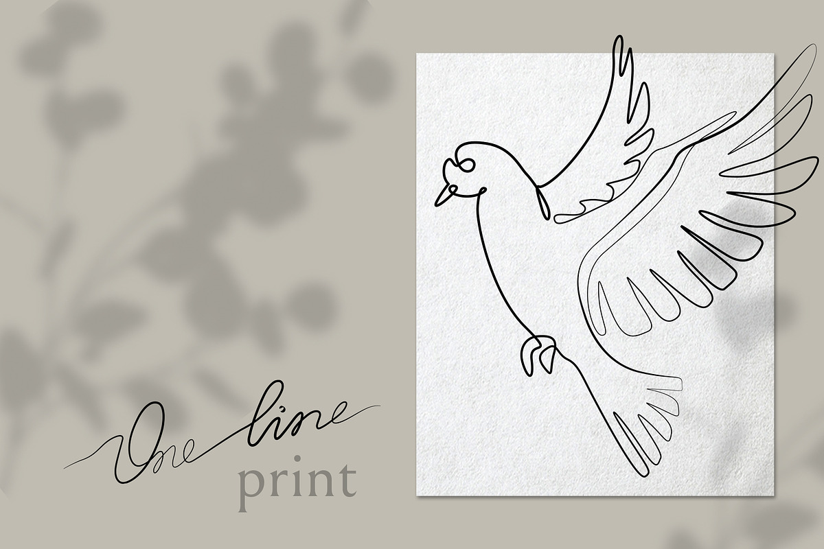 Continuous One Line Bird, a Work Illustration by Anastasiia_Dzhioeva