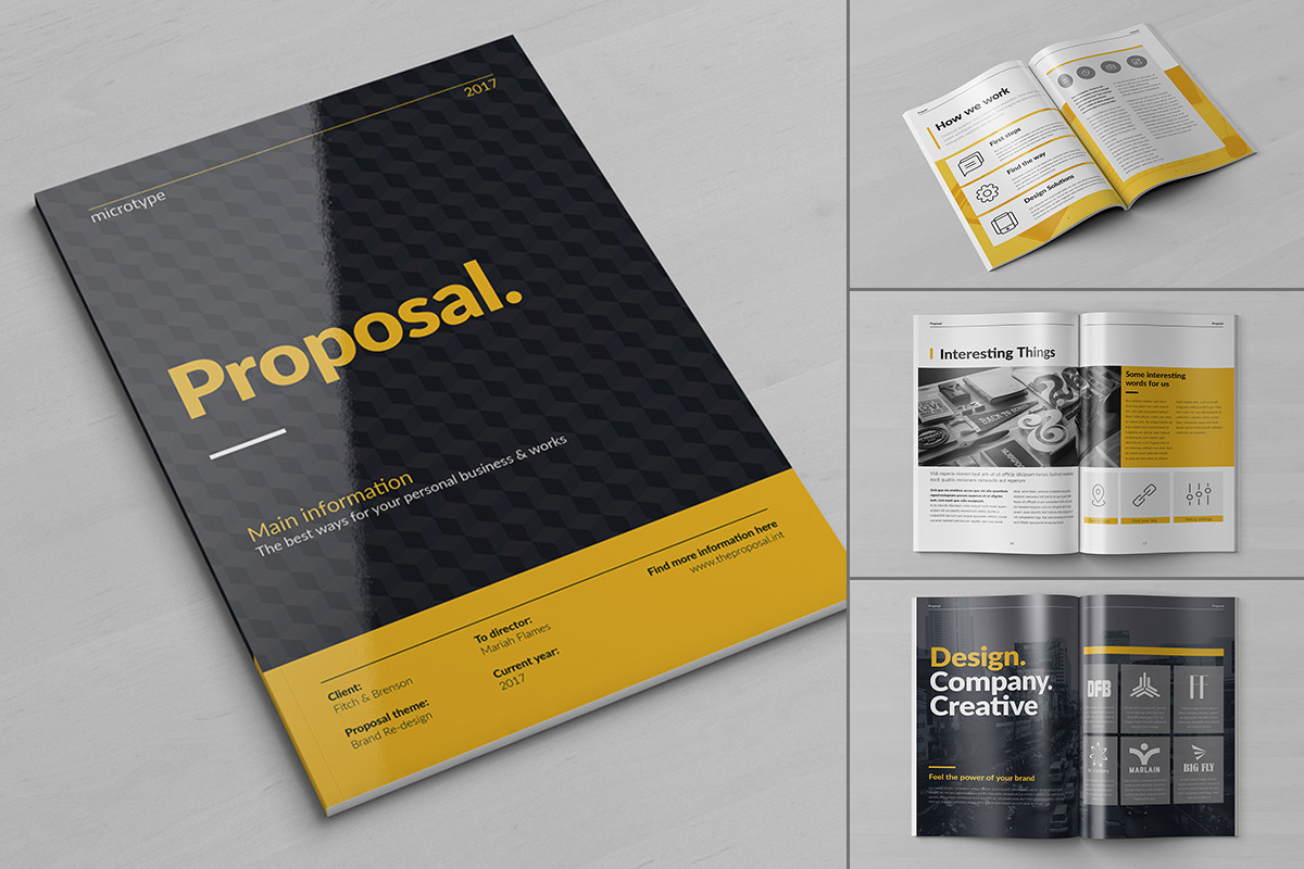 20 Creative Brochures - Mega Bundle, a Brochure Template by Kovalski (Photo 14 of 21)