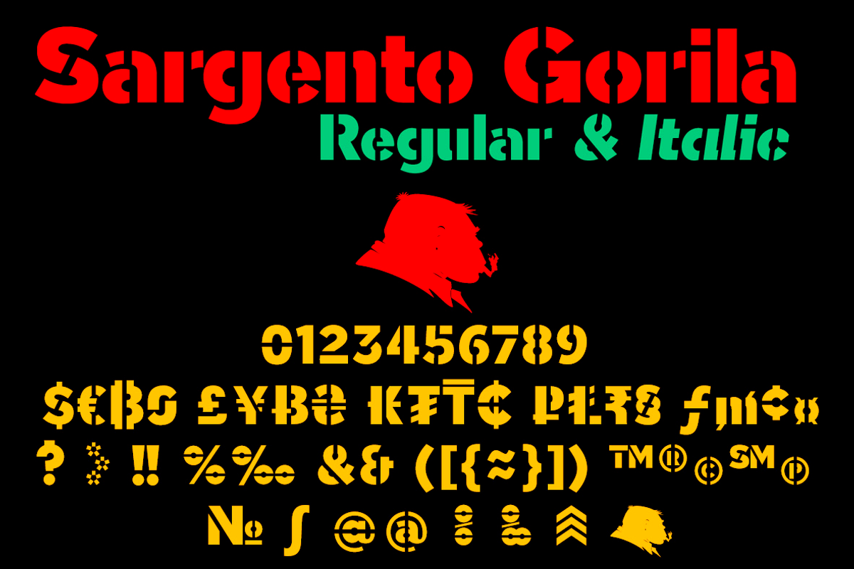 Sargento Gorila 2 fonts preview 6