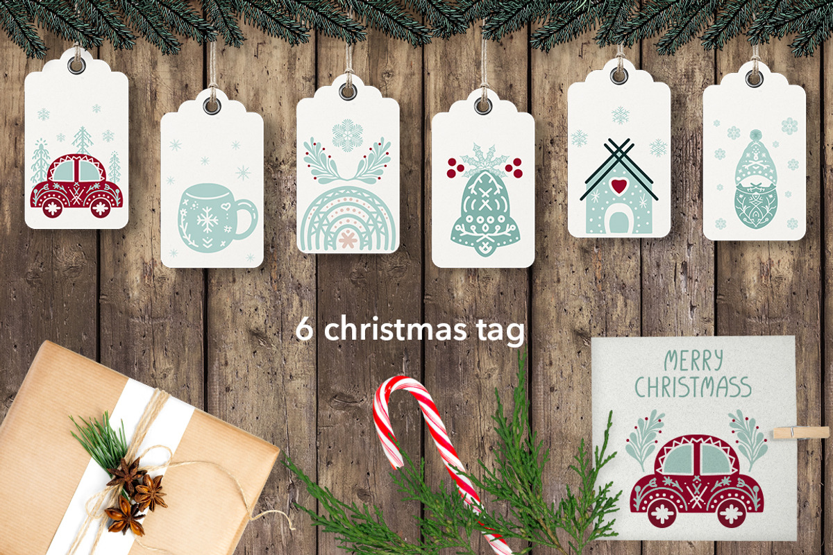 Scandi Christmas. Modern cozy winter, a Pattern Graphic by KomannaArt (Photo 7 of 8)