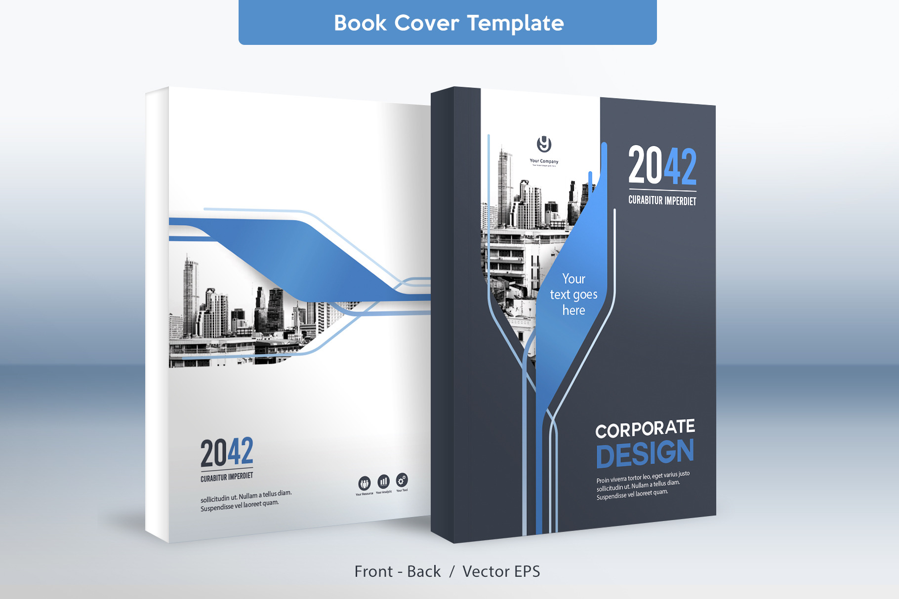 Corporate Design Book Cover 01, a Templates & Theme by WheelieMonkey ...