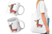 Whimsy Christmas Dogs Clipart, a Graphic by Markicha Art (Thumbnail 4 of 4)