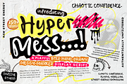 HyperMess - Script Display Font, a Script Font by Inviline.co (Thumbnail 1 of 12)
