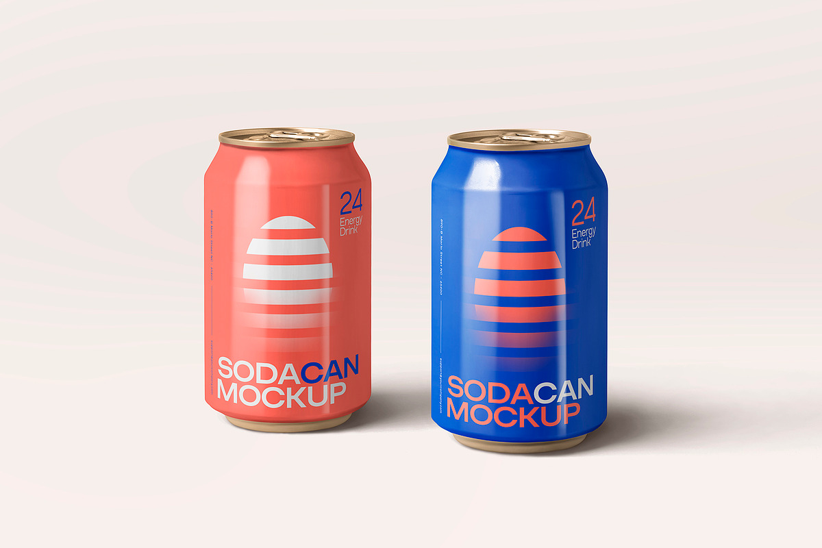Soda Can Mockup, a Product Mockup by MockupCraft (Photo 1 of 4)