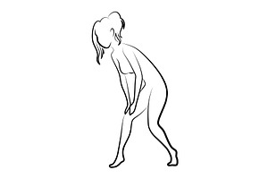 Female silhouette. Woman body, a Person Illustration by the8monkey