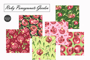 Pomegranate Seamless Patterns, a Food Illustration by OlDm_Shop (Thumbnail 2 of 10)