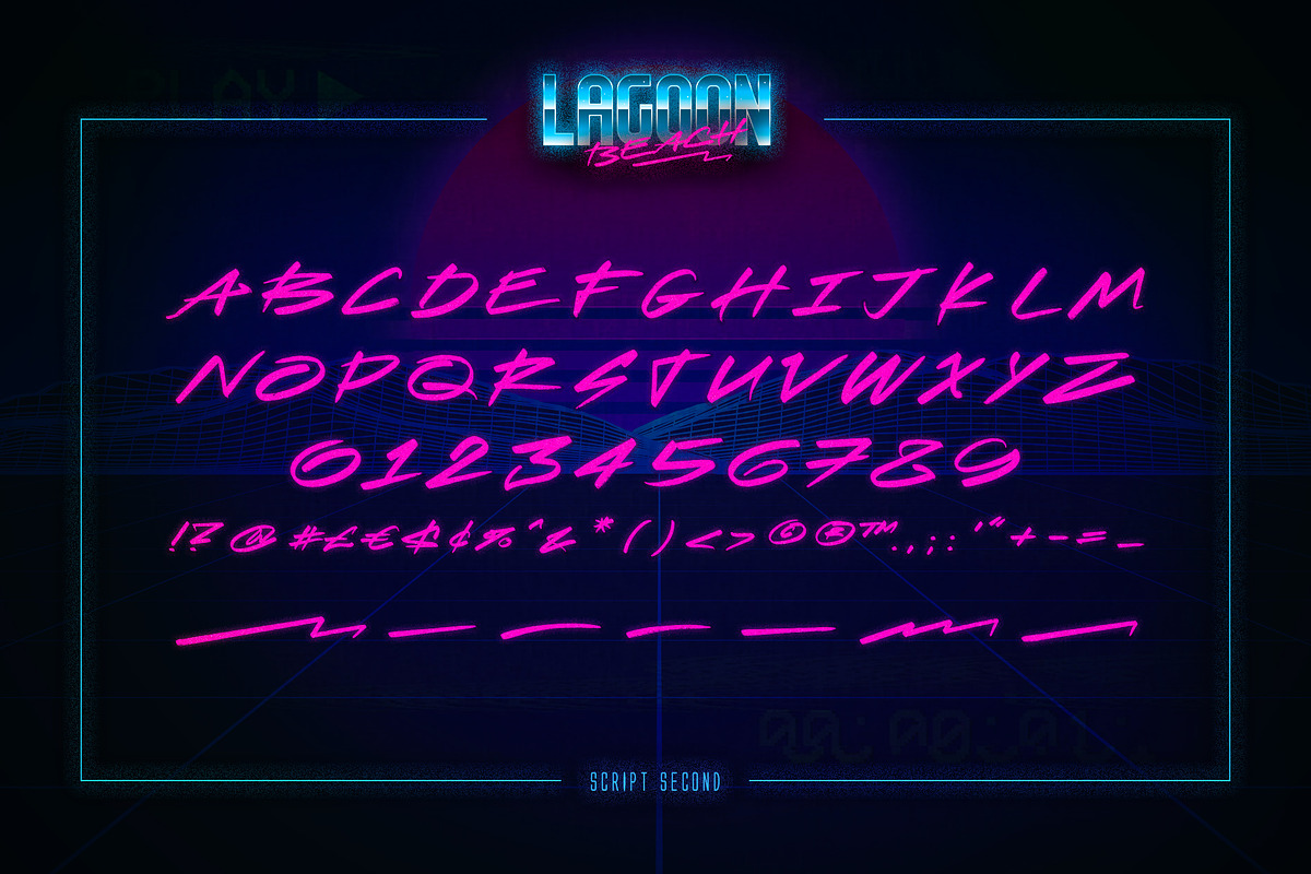 Lagoon Beach – 2 in 1 Font Pack, a Script Font by Ckybe's Corner (Photo 6 of 13)