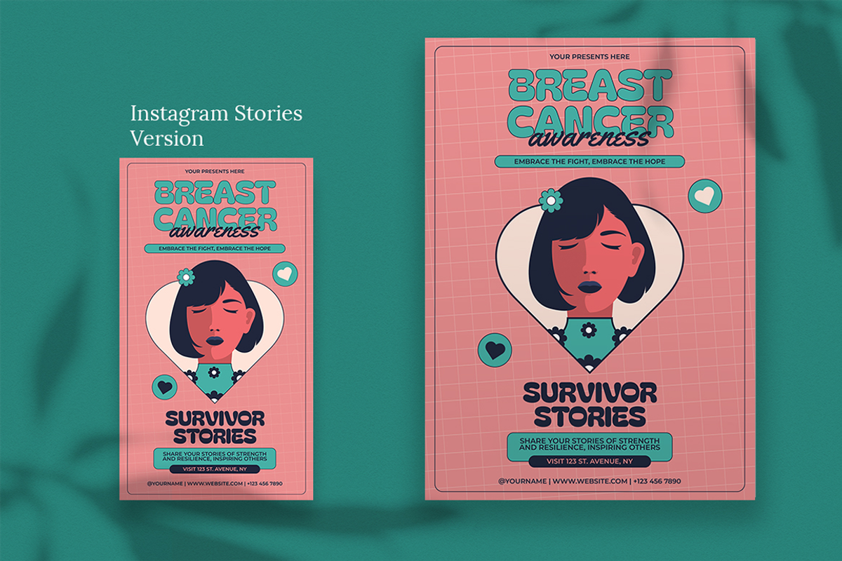 Temaso - Breast Cancer Awareness, a Flyer Template by Attype (Photo 4 of 5)