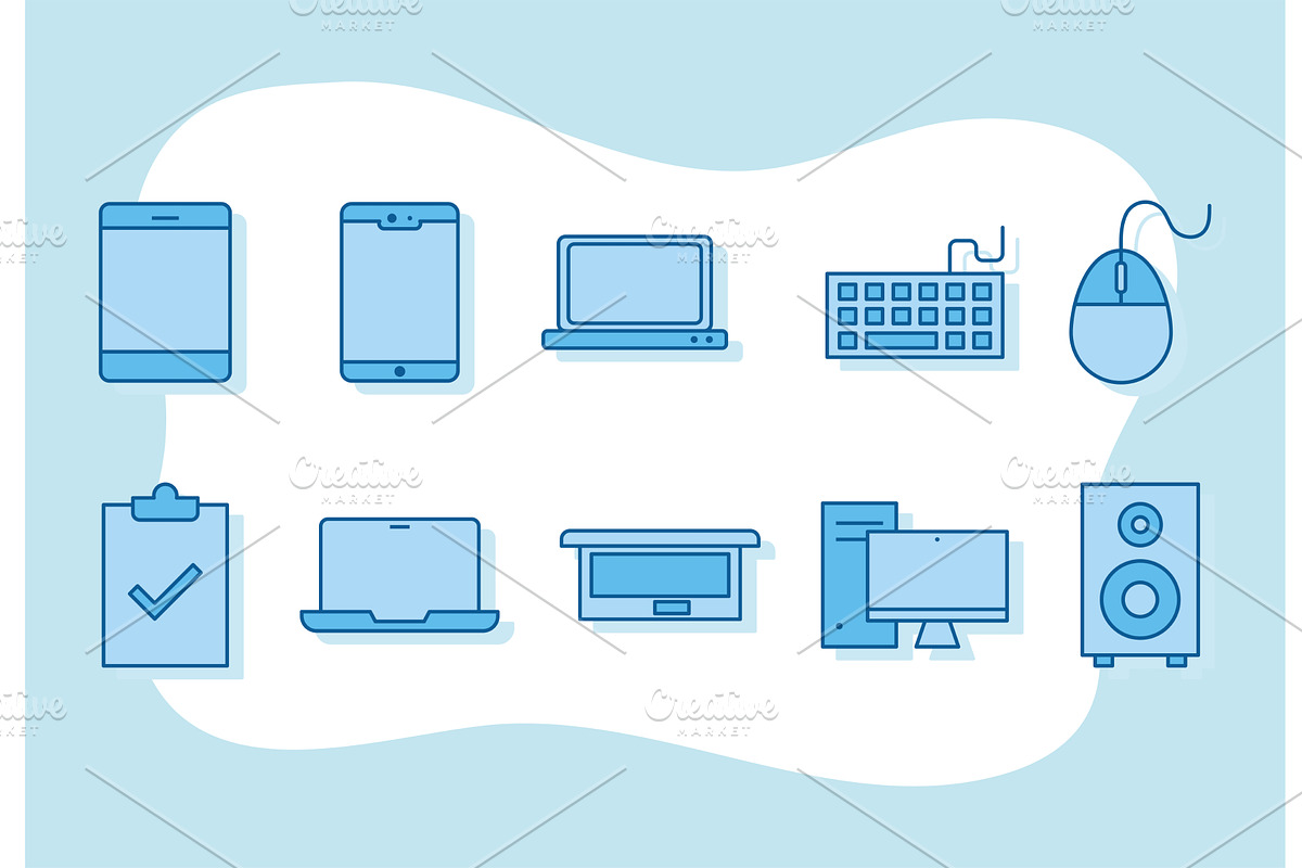 laptop devices digital, a Technology Illustration by studiogstock