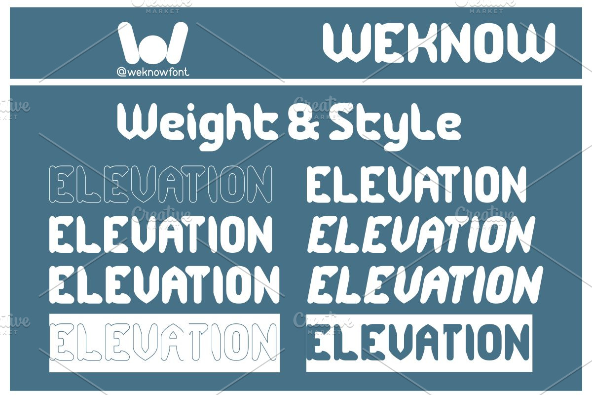 Elevation Font, a Font by weknow (Photo 7 of 8)