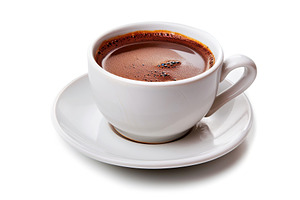 Cup of coffee on white background, a Food & Drink Photo by AlyaAnd