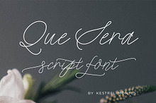 Que Sera Monoline Script