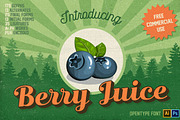 Berry Juice {Free Commercial Use}, a Script Font by Annenkov Dmitriy (Thumbnail 1 of 6)