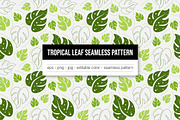 Tropical Leaf Seamless Pattern, a Pattern Graphic by Sundaylab (Thumbnail 1 of 3)