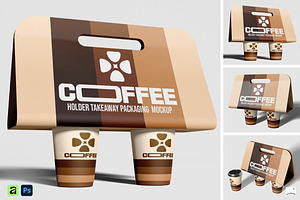 Coffee Cup Take Away Mockup Branding, a Cups & Container Mockup by Claymoon Lab