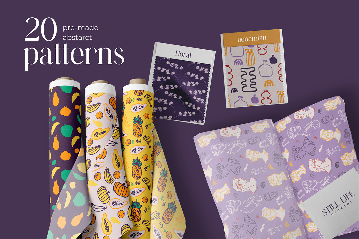 Still life creator patterns & poster, an Object Graphic by yttadesign (Photo 8 of 15)