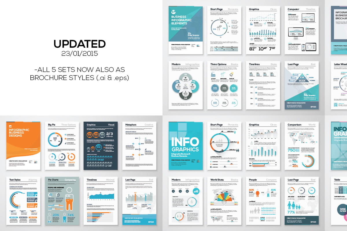 45%OFF Infographic Elements Bundle 2, a Work Illustration by Infographic Template Shop (Photo 5 of 5)