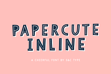 Papercute Inline Font Collection