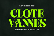 Clote Vannes, a Sans Serif Font by Gatype (Thumbnail 1 of 11)