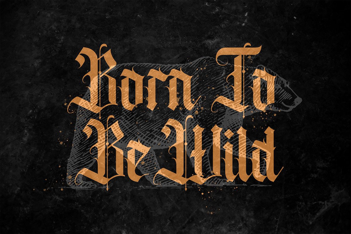 Silafejira - Blackletter Font, a Blackletter Font by StringLabs (Photo 7 of 11)