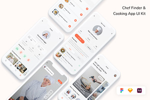 Chef Finder & Cooking App UI Kit