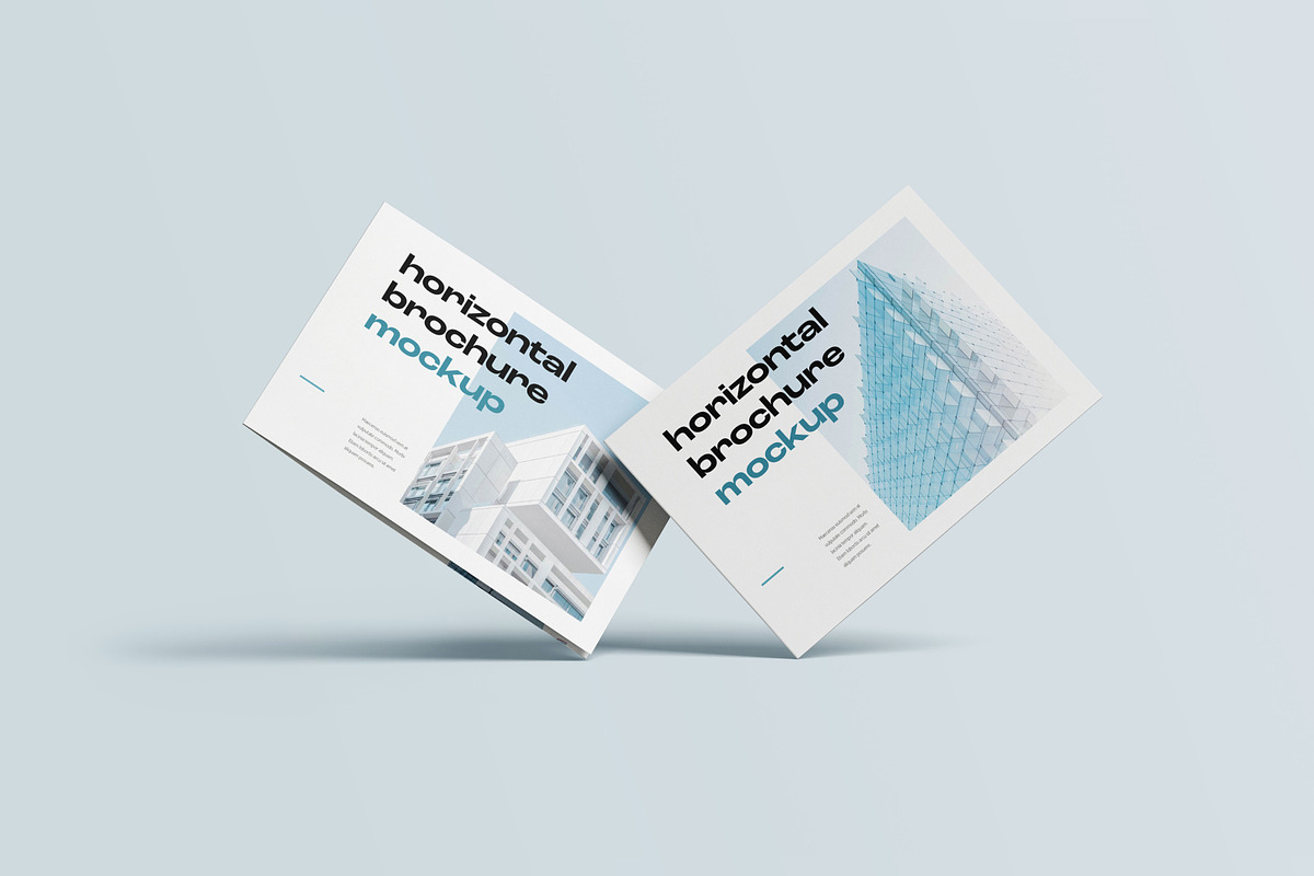 Bifold Horizontal Brochure Mockup, a Print Template by mockupatelier (Photo 7 of 13)
