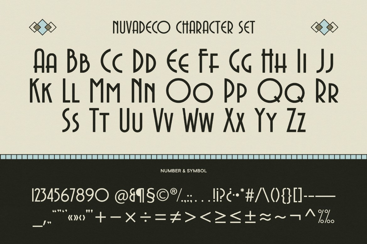 Nuvadeco, a Sans Serif Font by graphicook (Photo 3 of 10)