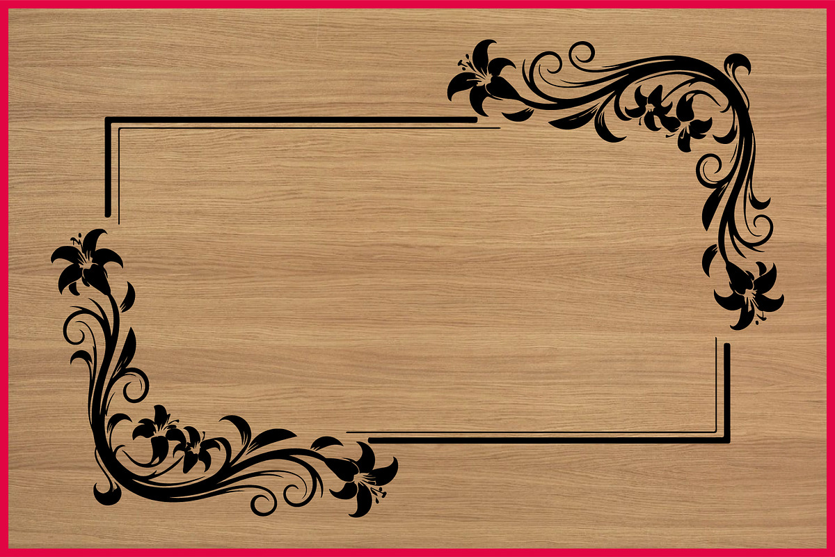 50 Elegant Floral Frame Bundle, an Illustration by BIPLOB EXPERT (Photo 4 of 4)
