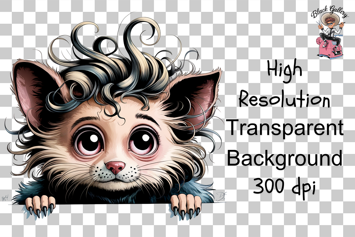Cute Opossum PNG Clipart Bundle, a Graphic by Clipart Bloom (Photo 8 of 11)