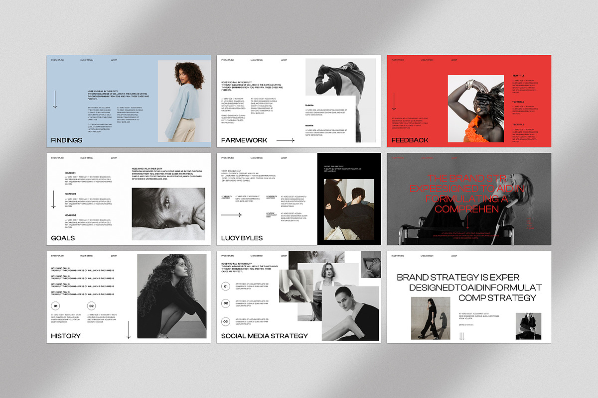 Brand Strategy Presentation Template, a Presentation Template by evgenystudio (Photo 6 of 7)