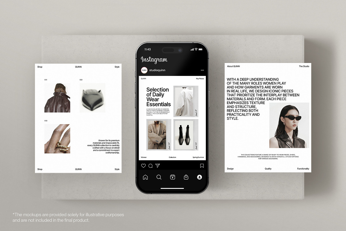 QUINN / Social Media Kit (02), a Social Media Template by Studio Dara (Photo 4 of 18)