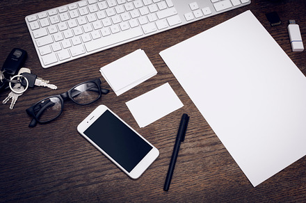 Corporate identity design mockup featuring document, messy, and layout, a Business Photo by Twin Design