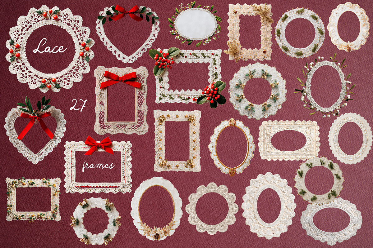 Vintage Christmas Collage Pack, an Object Graphic by Designwork (Photo 2 of 9)