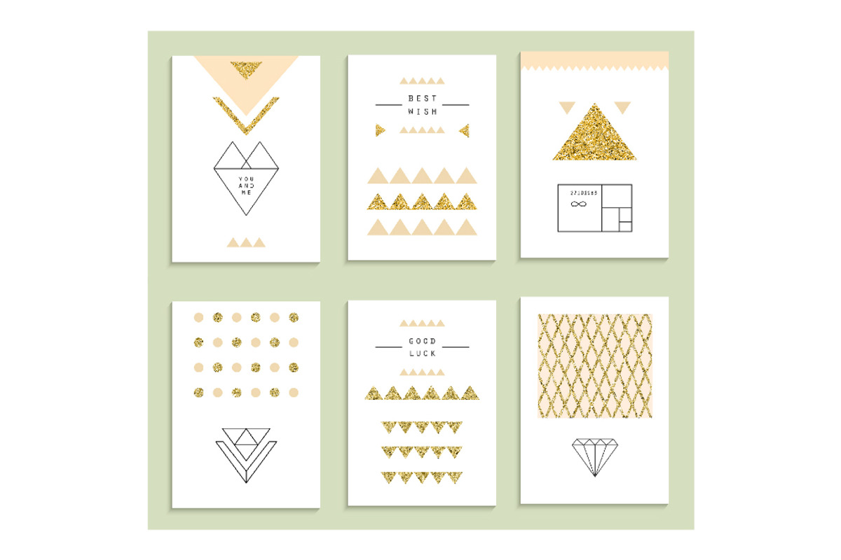 24 invitations with gold texture, a Card Template by Lera Efremova (Photo 3 of 5)