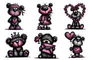 Valentine Whimsical Teddy Bear PNG, an Illustration by Dream Creation (Thumbnail 2 of 8)