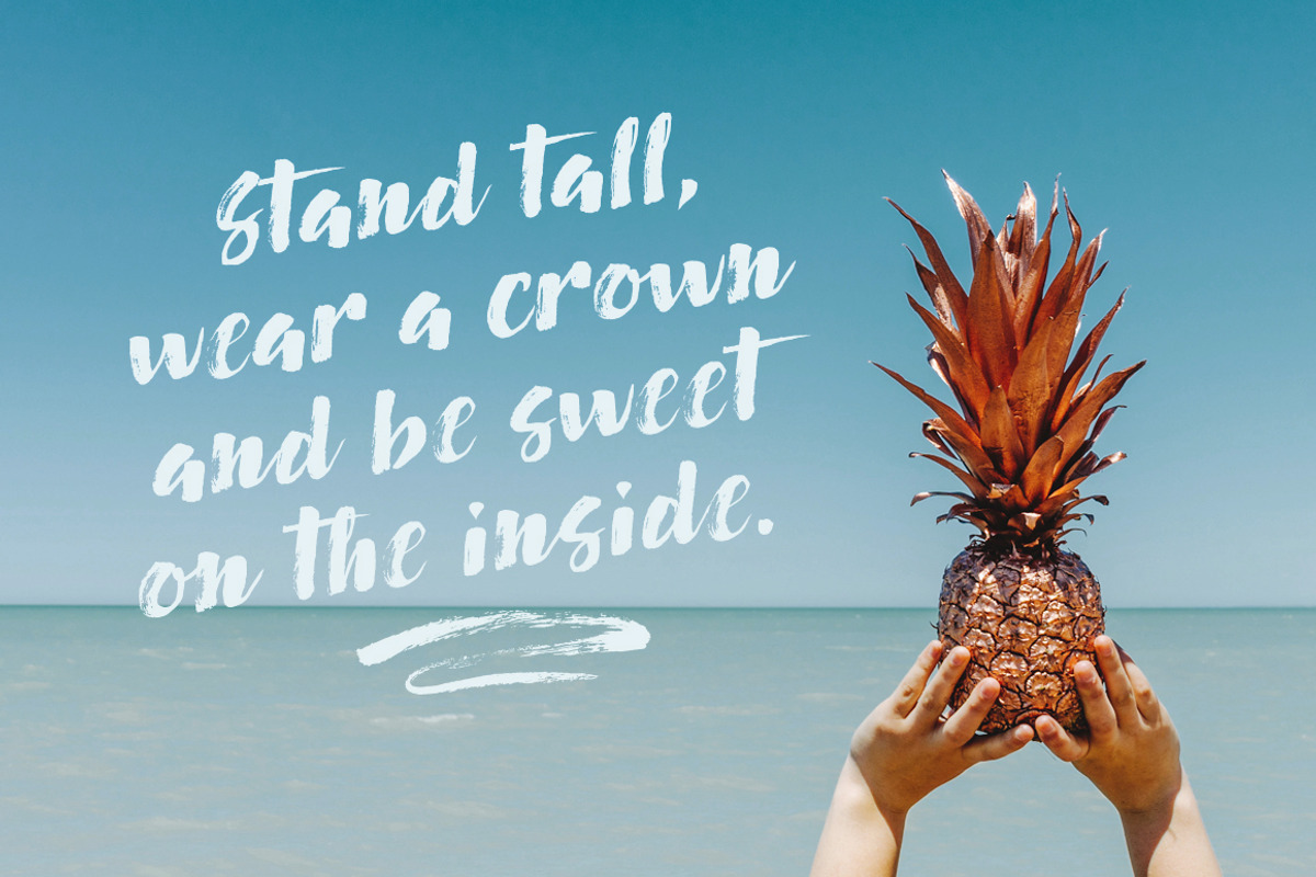 Fruit Salad Brush Font + Extras, a Script Font by milenabdesign (Photo 4 of 10)