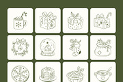 90 Christmas Hand-drawn Doodles, an Outline Icon by Prosymbols (Thumbnail 8 of 9)