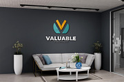 PSD Minimalist Lounge Wall Mockup, a Product Mockup by Ayy (Thumbnail 6 of 15)