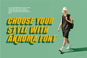 Akroma Font Display Sporty Font, a Sans Serif Font by WhymoreArt (Thumbnail 7 of 10)