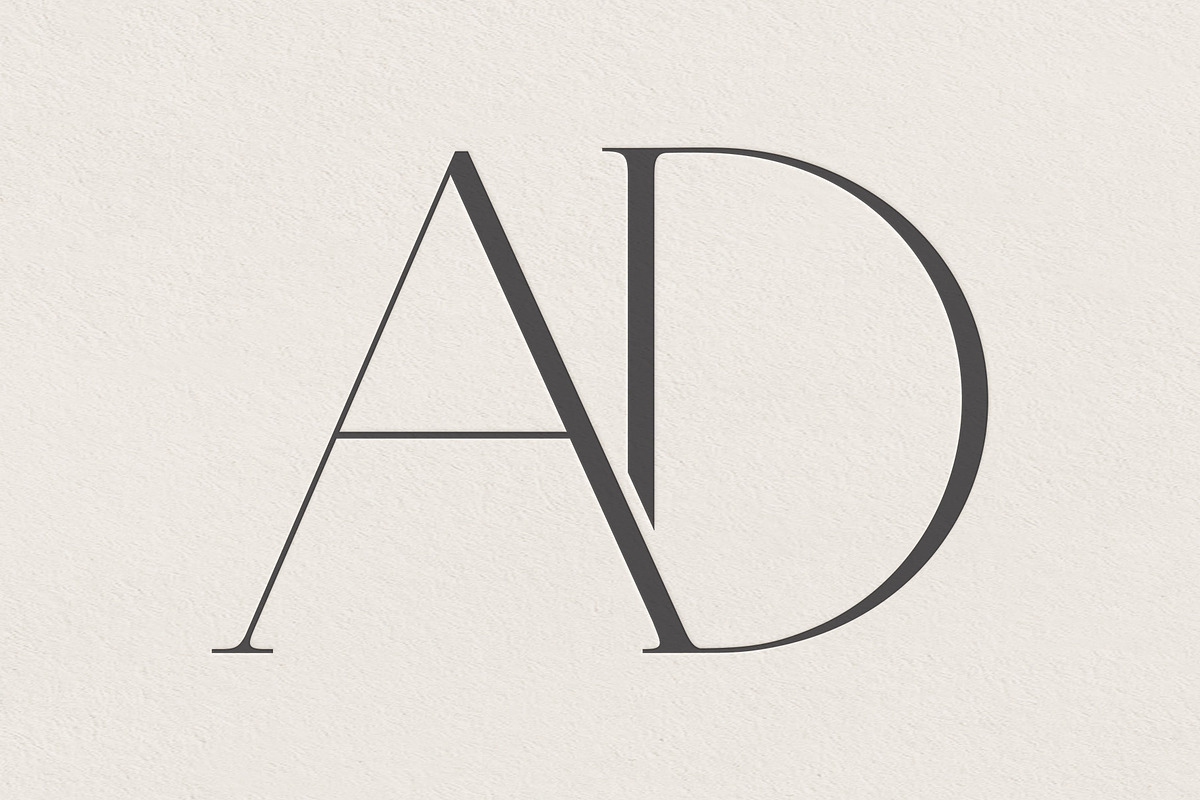AD monogram logo, a Branding & Logo Template by LINKED LETTERS STUDIO