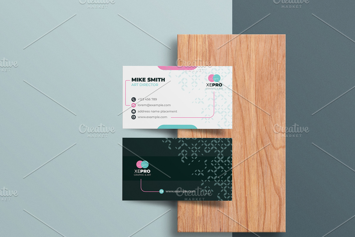 Clean Business Card Template, a Business Card Template by Cristal Pioneer (Photo 5 of 5)
