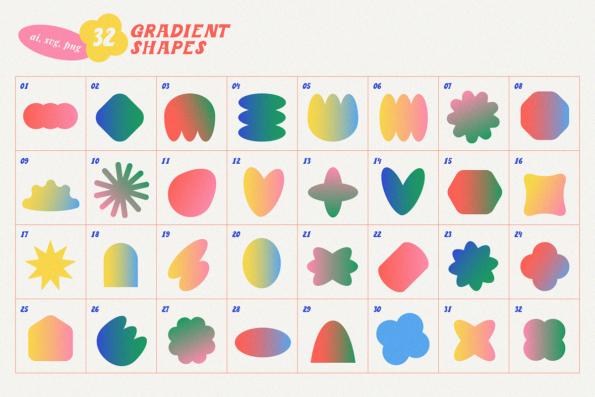 Shape Set - Cute Emotion, an Object Graphic by line & plane (Photo 6 of 10)